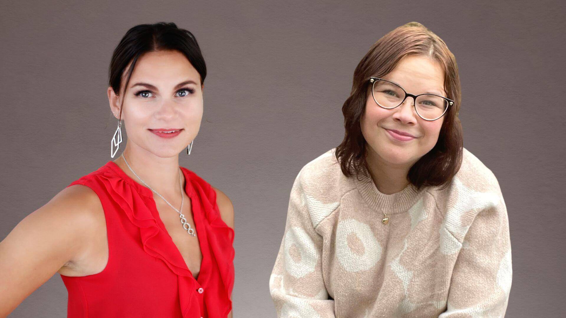 Kuvassa vasemmalta oikealle ovat Elina Plihtari ja Päivi Pulakka, jotka aloittavat työt Lasten ja nuorten keskuksessa walk in -terapian kehittämisessä.